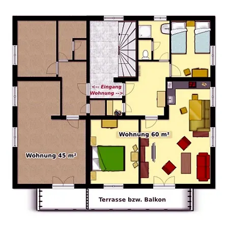 Apartmenthaus Oberlehen アパート アプテナウ