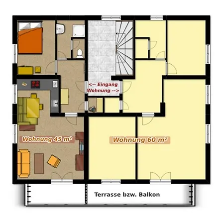 Apartmenthaus Oberlehen アパート アプテナウ